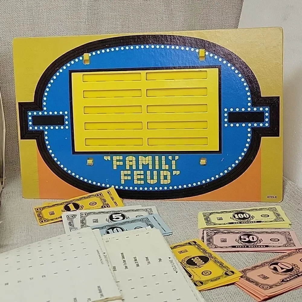 Vintage 1977 Family Feud Board Game Complete Classic Game Show Board Game‎